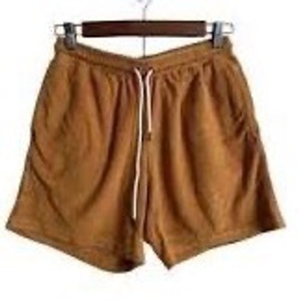 Dandy Del Mar The Tropez Short Mens XXL Burnt Sienna Terry Cloth Cabana Resort